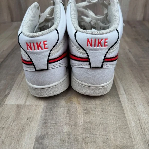 Nike Women's 8 Court Vision Lo Shoes White/Pink Leather CD5436-102 - Picture 3 of 6